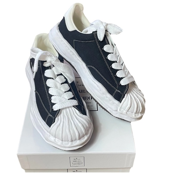 Maison MIHARA YASUHIRO Blakey Low Original Vintage Color Sole Canvas Sneaker 44